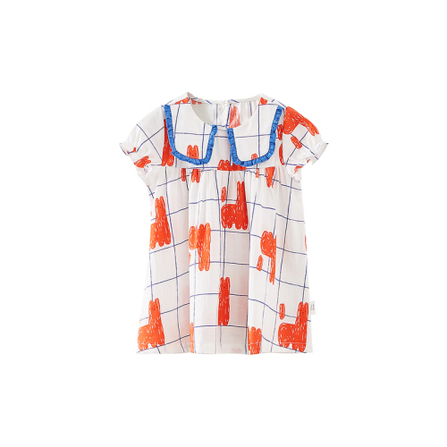 Mini Moomoo女婴童趣味动物格纹梭织连衣裙 Mini Moomoo品牌 女婴童趣味动物格纹梭织连衣裙价格 女婴童趣味 动物格纹梭织连衣裙图片 女婴童趣味动物格纹梭织连衣裙怎么样